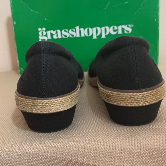 Grasshoppers Ortholite Petunia Black Wedge - Picture 3 of 7